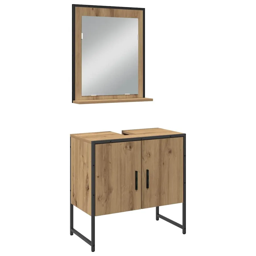 Ensemble de mobilier de salle de bain 4 pc Marron - 7