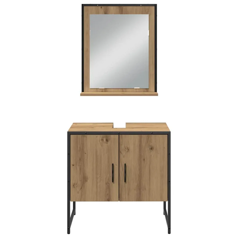 Ensemble de mobilier de salle de bain 4 pc Marron - 8