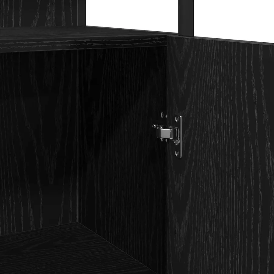 Ensemble de mobilier de salle de bain 4 pcs Chêne noir - 11