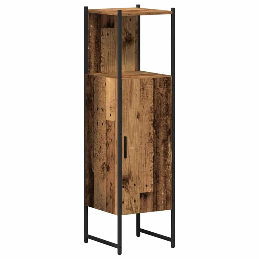 Ensemble de mobilier de salle de bain avec étagère 4 pcs Marron - 7