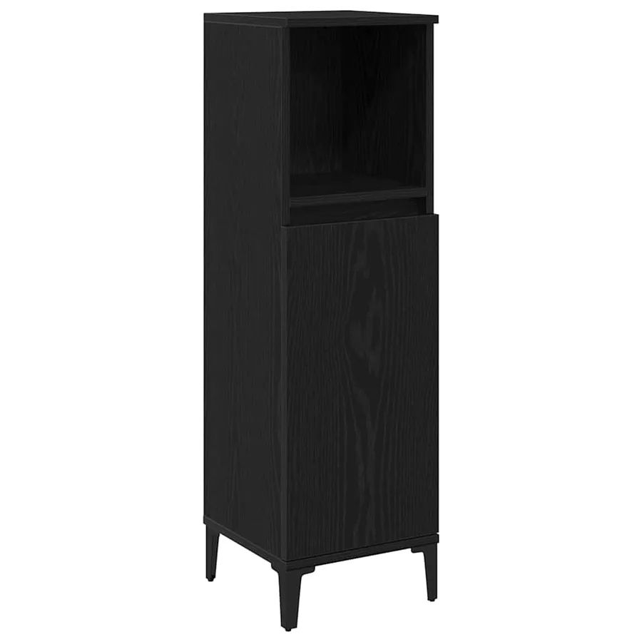 Ensemble de mobilier de salle de bain 3 pcs Chêne noir - 6