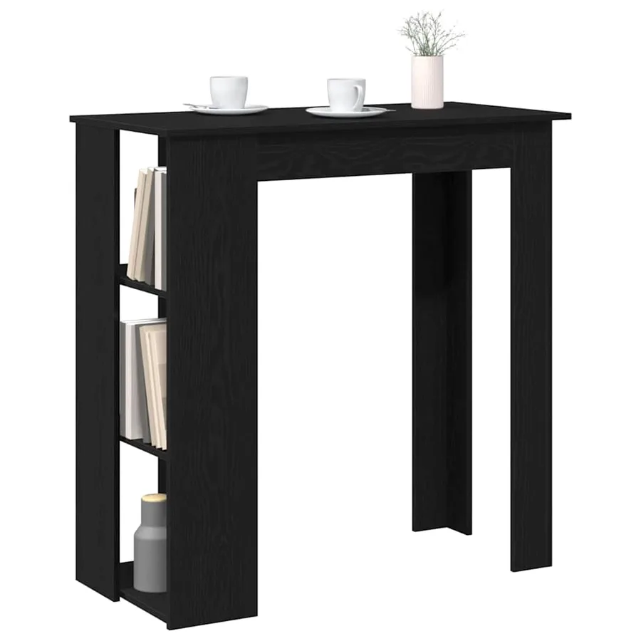 Table de bar Chêne noir 102 x 50 x 103,5 cm Bois d'ingénierie - 3