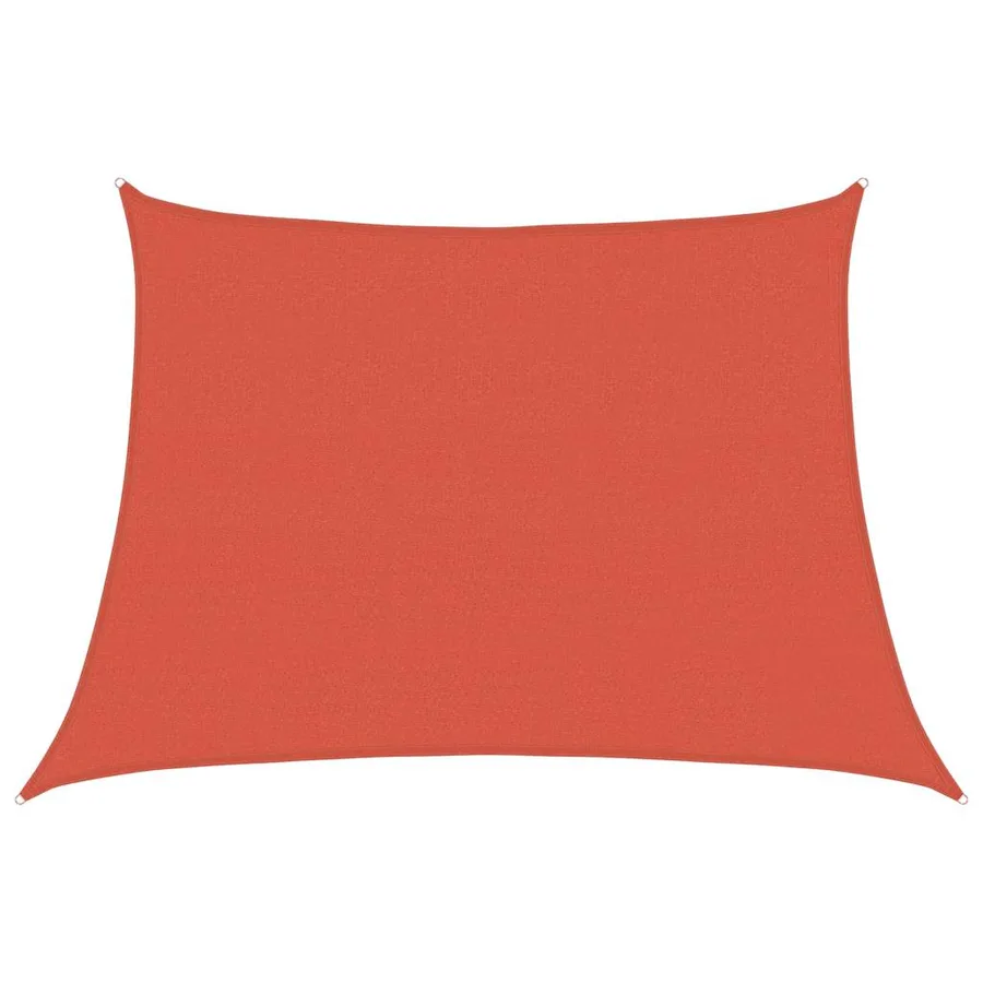 Voile d'ombrage 160 g/m² trapèze terre cuite 4/5x3 m PEHD - 2