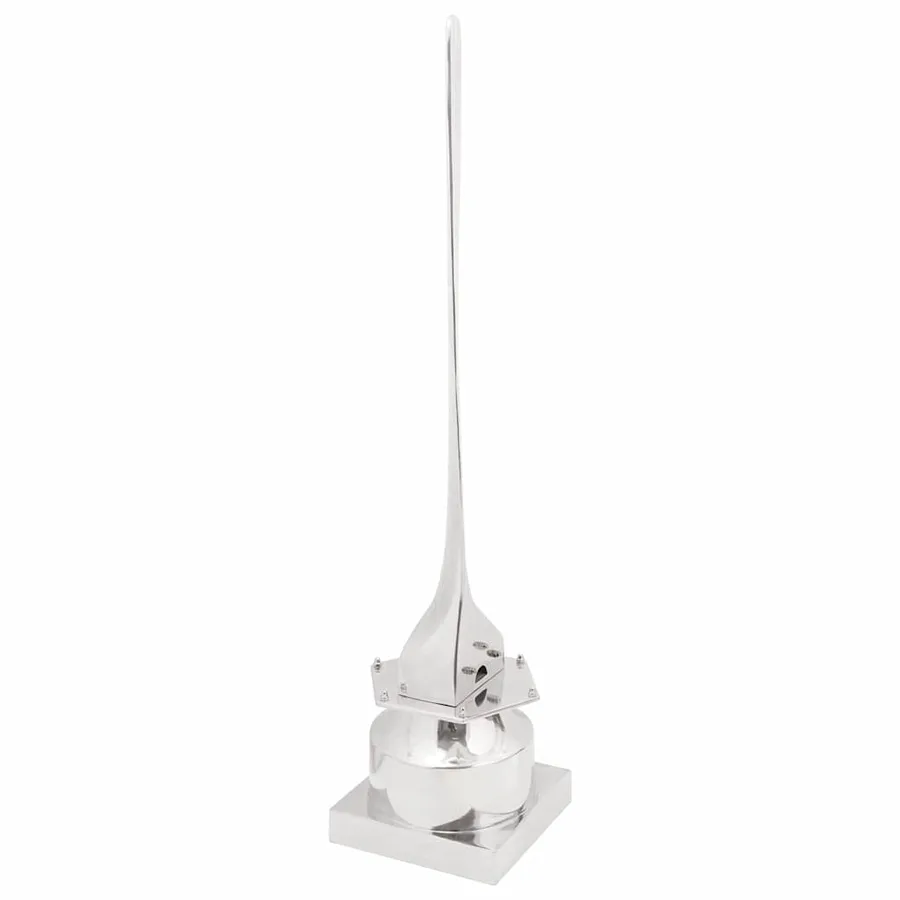 Sculpture Argenté 26 x 26 x 110 cm Aluminium - 3