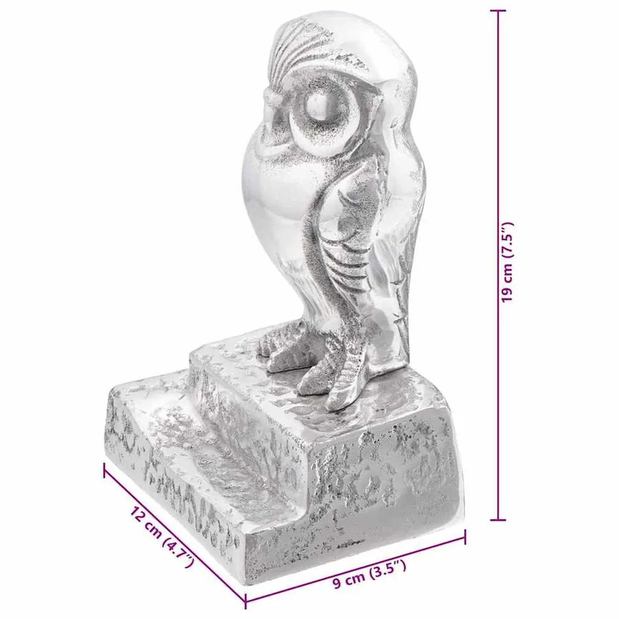 Serre-livres 2 pcs Argenté 12 x 9 x 19 cm Aluminium - 8