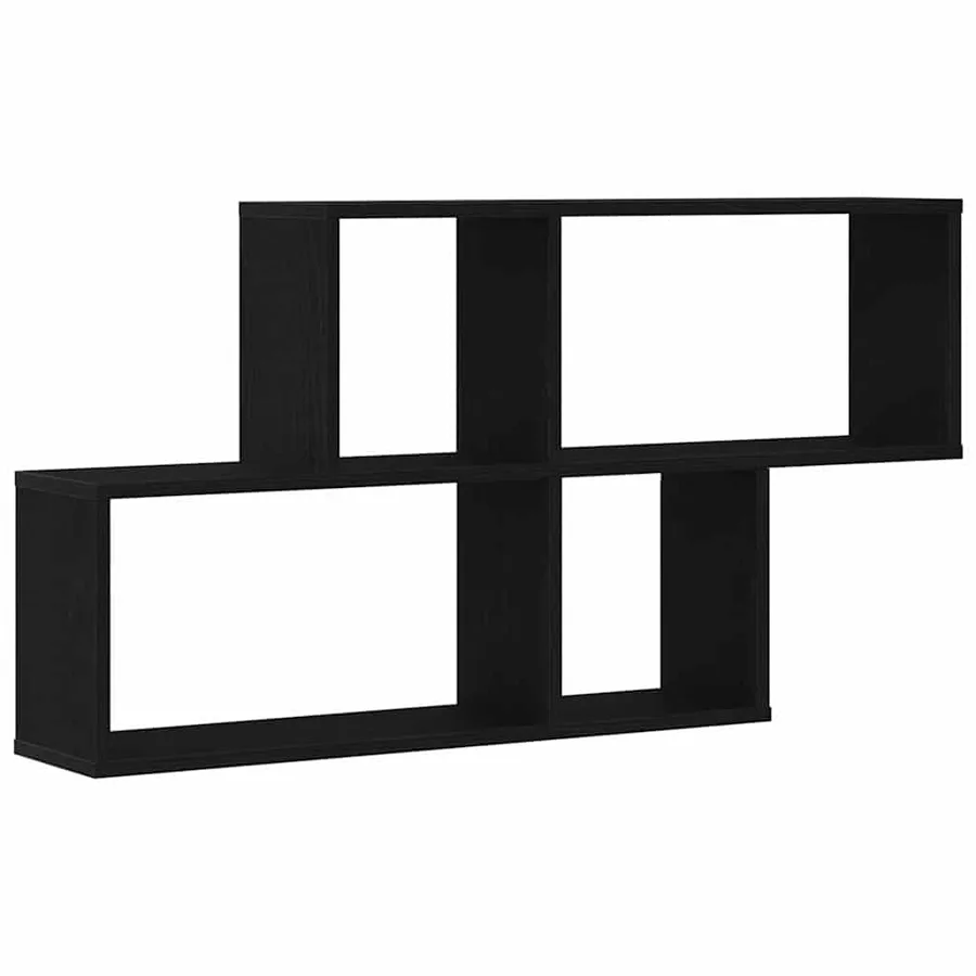 Étagère Murale Chêne noir 76 x 15 x 53 cm Bois d'ingénierie - 2