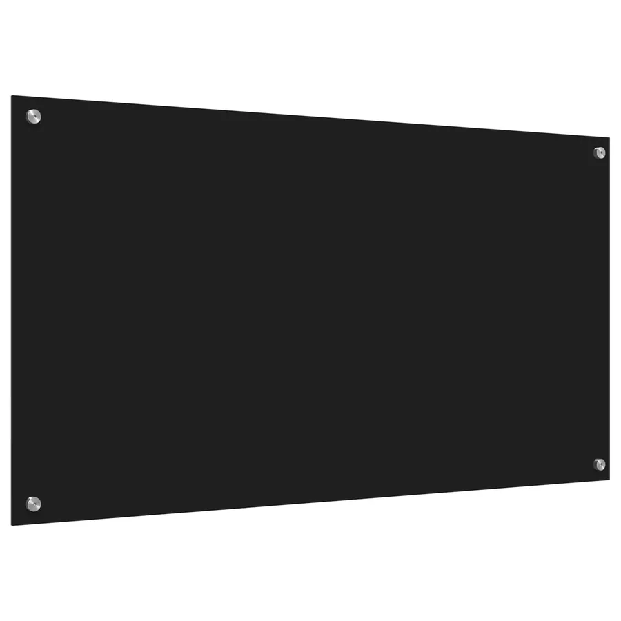 Crédence de cuisine Noir 110 x 60 cm verre trempé - 4