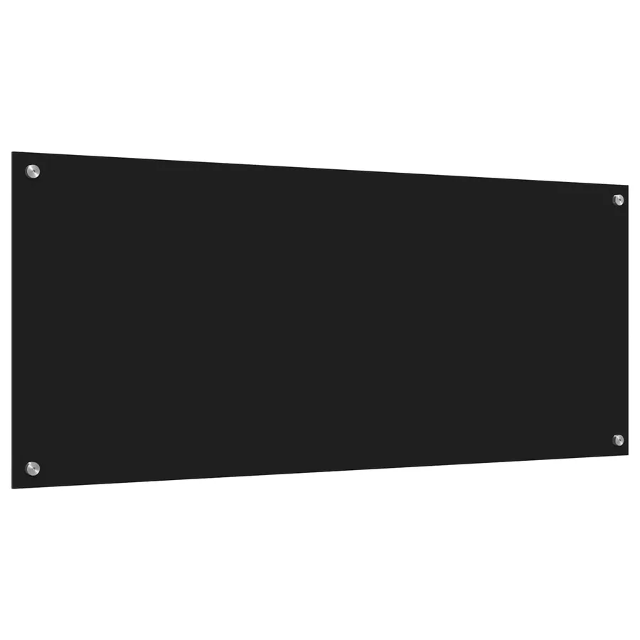Crédence de cuisine Noir 120 x 50 cm verre trempé - 4