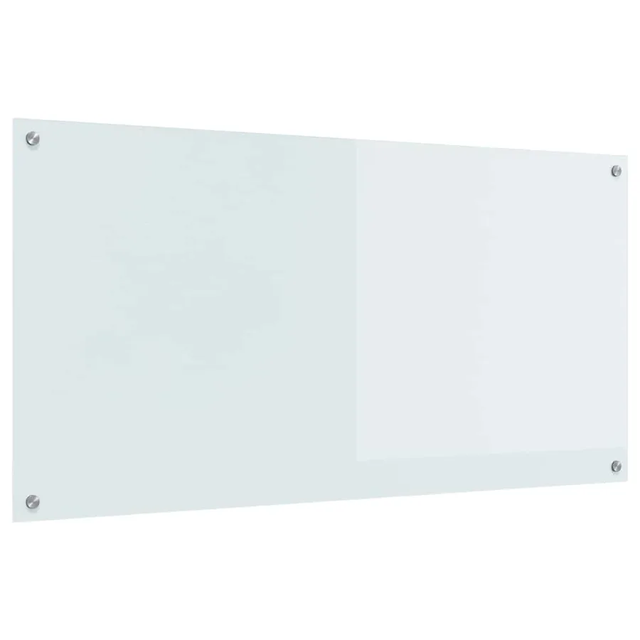 Crédence de cuisine Blanc 120 x 60 cm verre trempé - 2