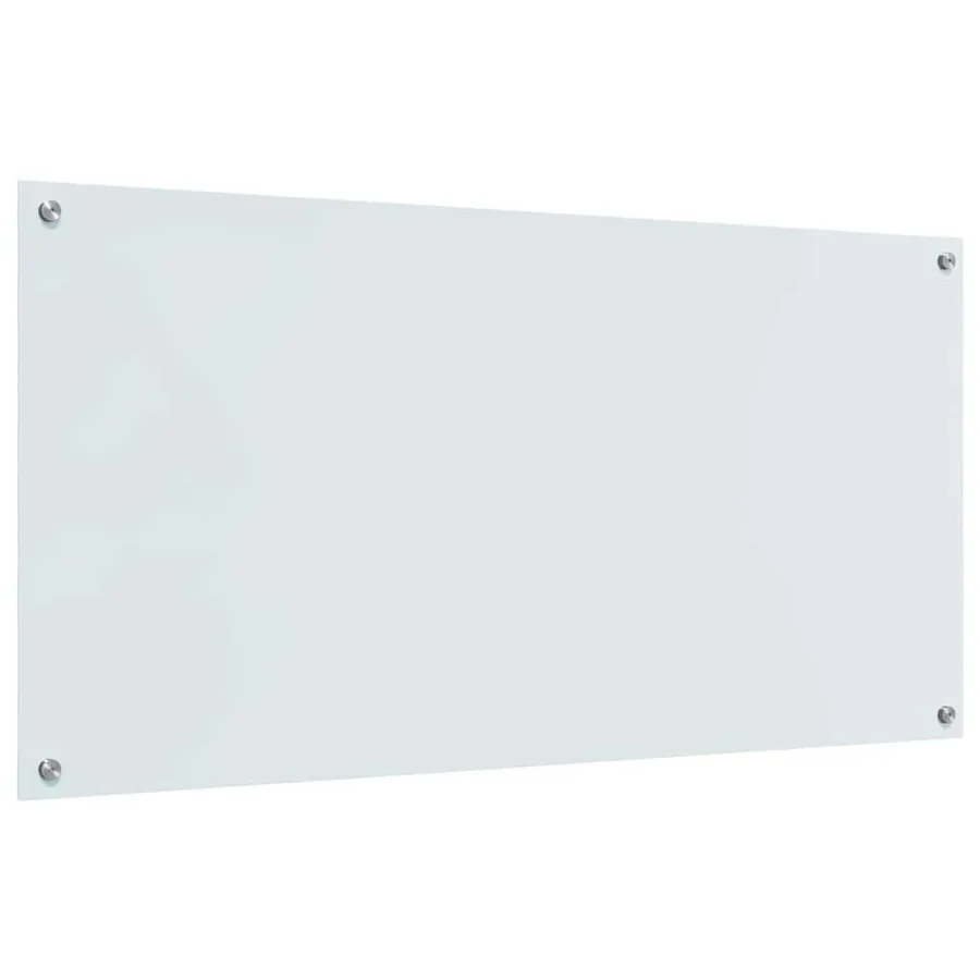 Crédence de cuisine Blanc 120 x 60 cm verre trempé - 6