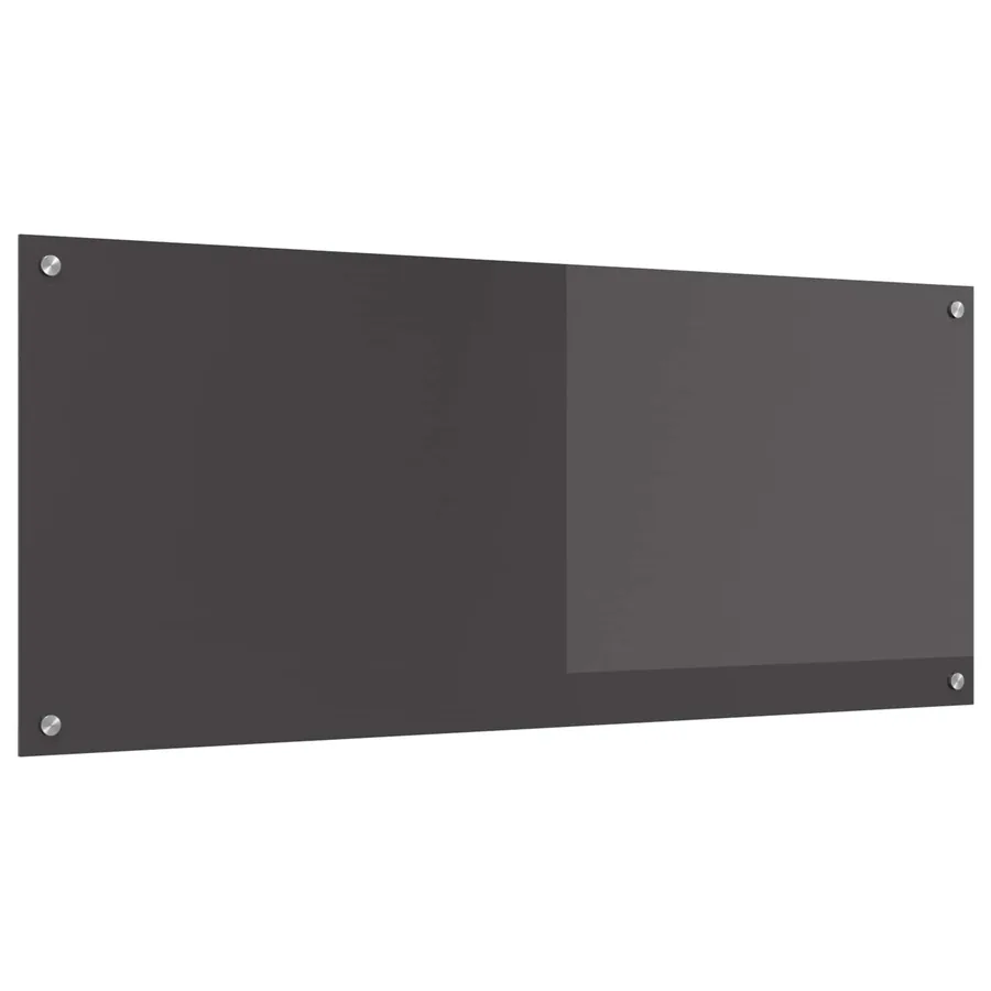 Crédence de cuisine Gris foncé 120 x 50 cm verre trempé
