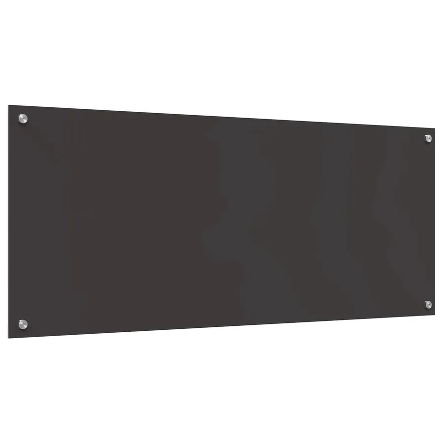 Crédence de cuisine Gris foncé 120 x 50 cm verre trempé - 4