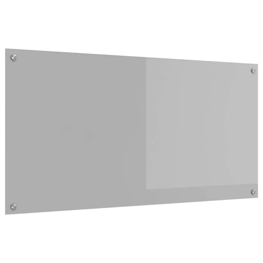 Crédence de cuisine Gris clair 120 x 60 cm verre trempé - 2