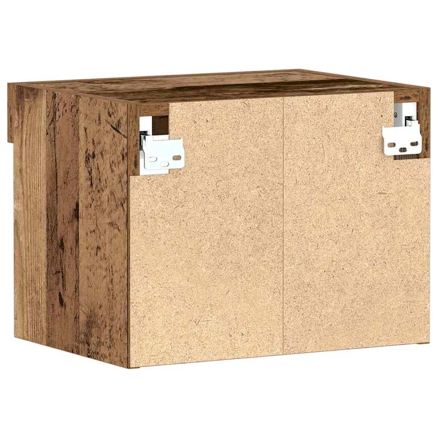 Ensemble meuble TV avec LED 2 pcs Bois ancien 40 x 30 x 30 cm - 8