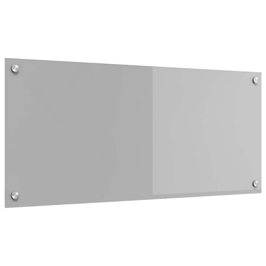 Crédence de cuisine Gris clair 90 x 40 cm verre trempé