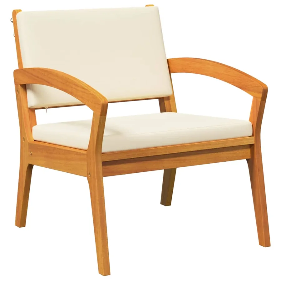 Ensemble bistrot avec coussin 3 pcs Marron Polyester - 5