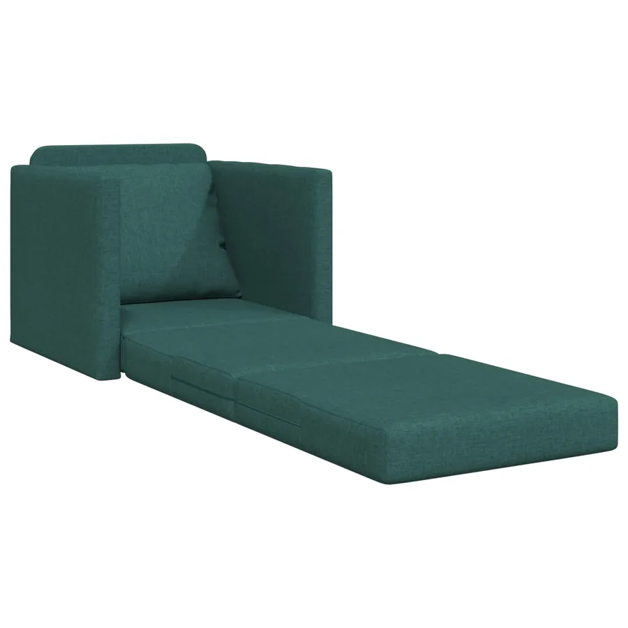 Canapé-Lit Vert foncé 74 x 77 x 81 cm tissu - 4