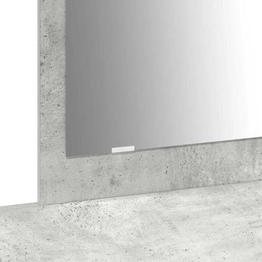 Table de Toilette Gris 100 x 40 x 70 cm Bois d'ingénierie - 8
