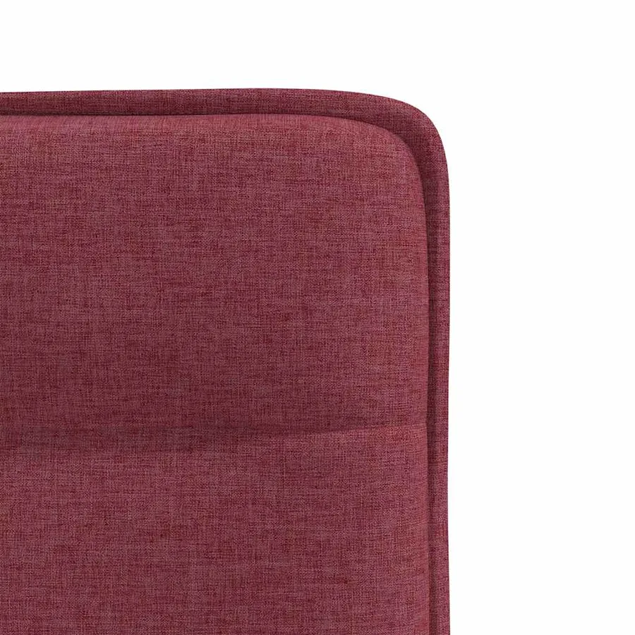 Chaises à manger lot de 2 rouge bordeaux tissu - 7