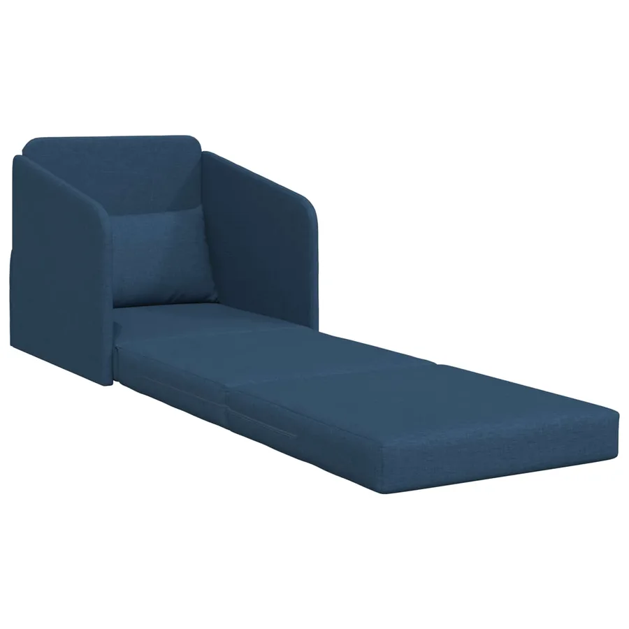 Canapé-Lit Bleu 65 x 80 x 83 cm tissu - 4