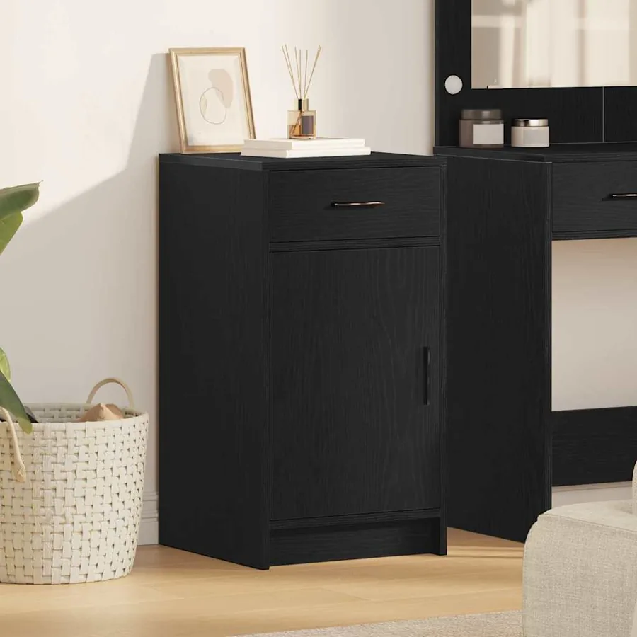 Buffet Chêne noir 40 x 40.5 x 75 cm Bois d'ingénierie