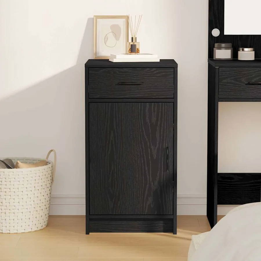 Buffet Chêne noir 40 x 40.5 x 75 cm Bois d'ingénierie - 4