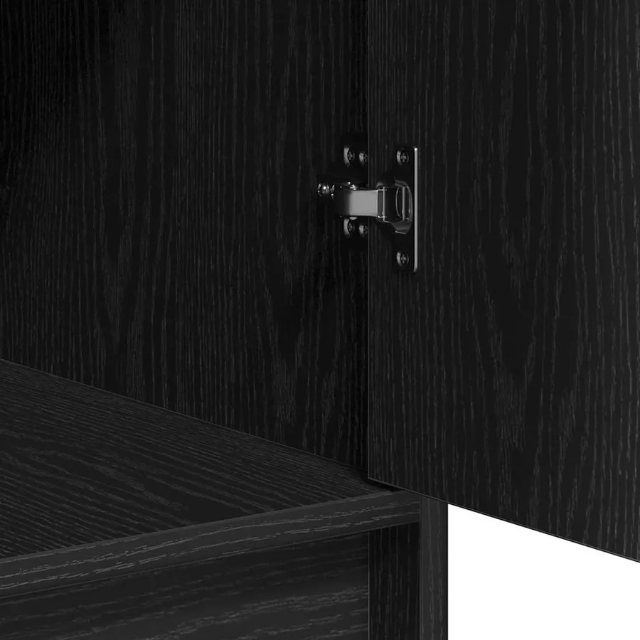 Buffet Chêne noir 40 x 40.5 x 75 cm Bois d'ingénierie - 8