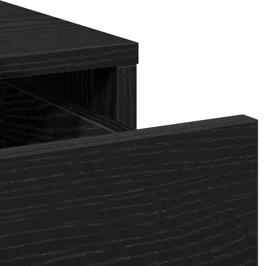 Buffet Chêne noir 40 x 40.5 x 75 cm Bois d'ingénierie - 9