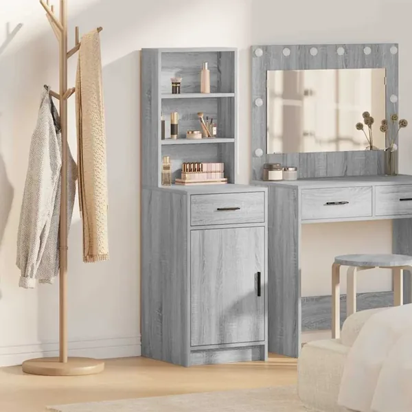 Haut Armoire Gris Sonoma 40 x 40,5 x 135 cm Bois d'ingénierie