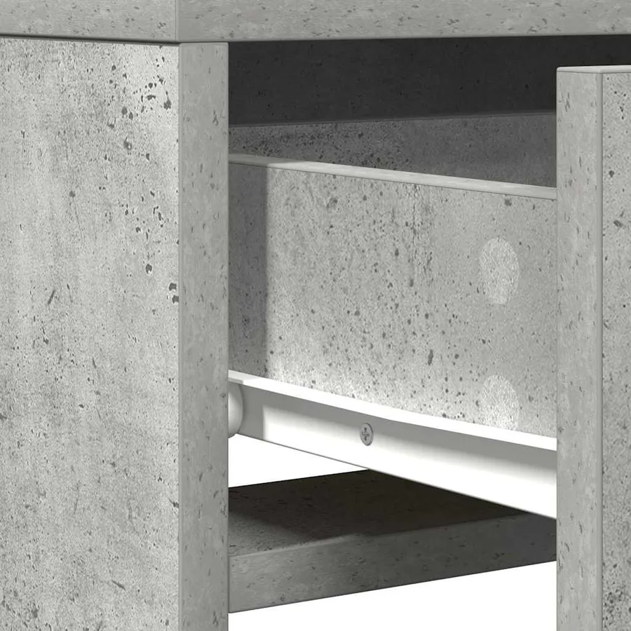 Table de Toilette Gris 50 x 41 x 140 cm Bois d'ingénierie - 8