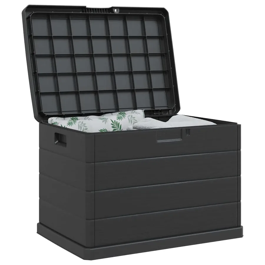 Boîte de Rangement de Jardin Anthracite 77,5 x 54,5 x 53 cm - 3