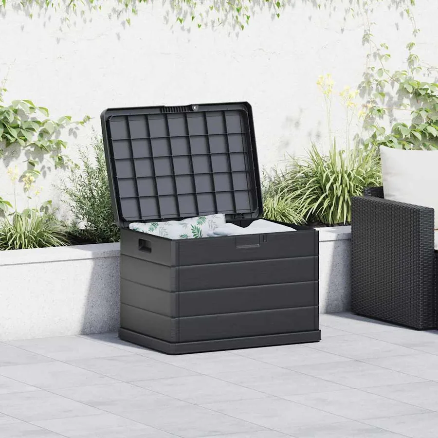 Boîte de Rangement de Jardin Anthracite 77,5 x 54,5 x 53 cm - 4