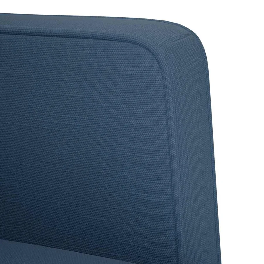 Fauteuil canapé avec accoudoirs tissu bleu 53 cm - 6