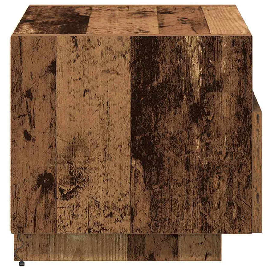 Cabinet de chevet avec tiroir 2 pcs Bois ancien 40 x 39 x 37 cm - 9