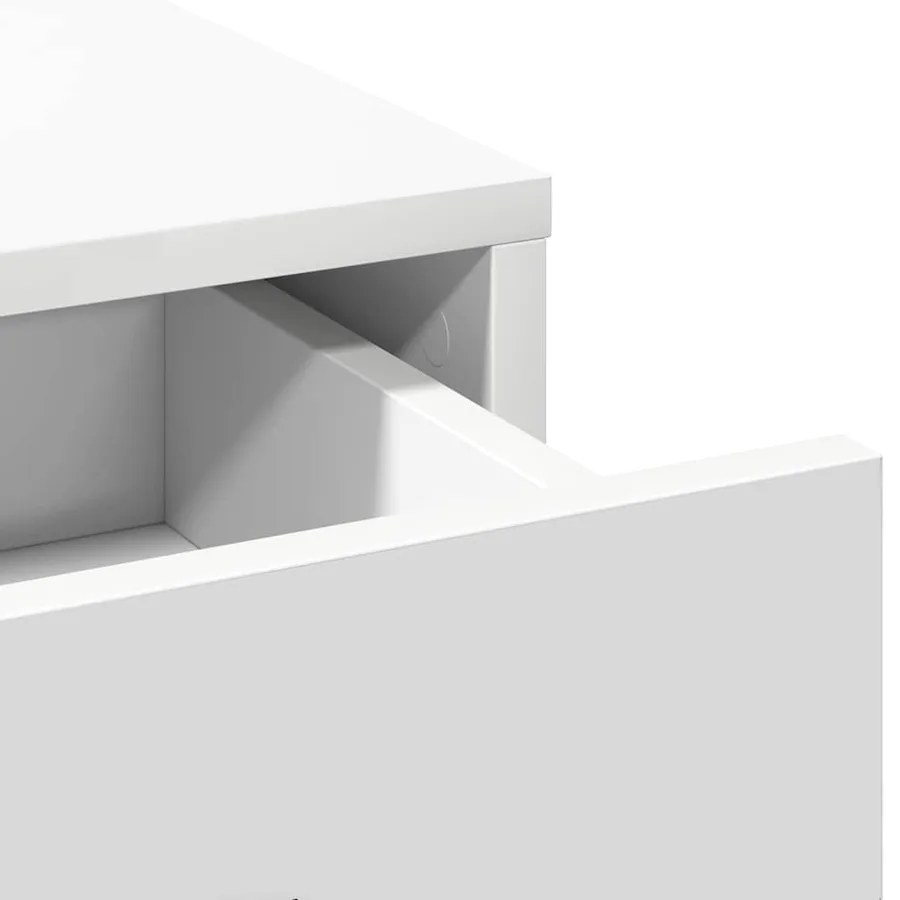 Haut Armoire Blanc 40 x 41 x 135 cm Bois d'ingénierie - 9