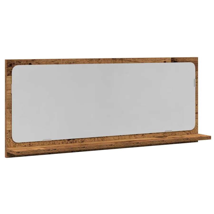Étagère Miroir Bois ancien 90 x 10,5 x 37 cm Bois d'ingénierie - 2