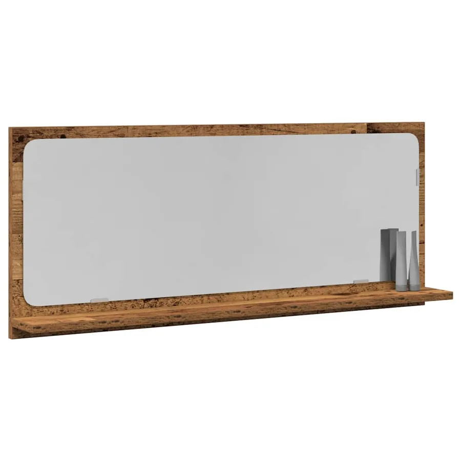 Étagère Miroir Bois ancien 90 x 10,5 x 37 cm Bois d'ingénierie - 3