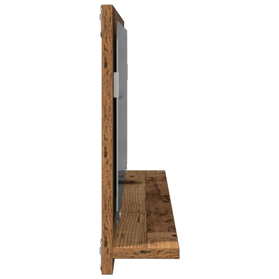 Étagère Miroir Bois ancien 90 x 10,5 x 37 cm Bois d'ingénierie - 7