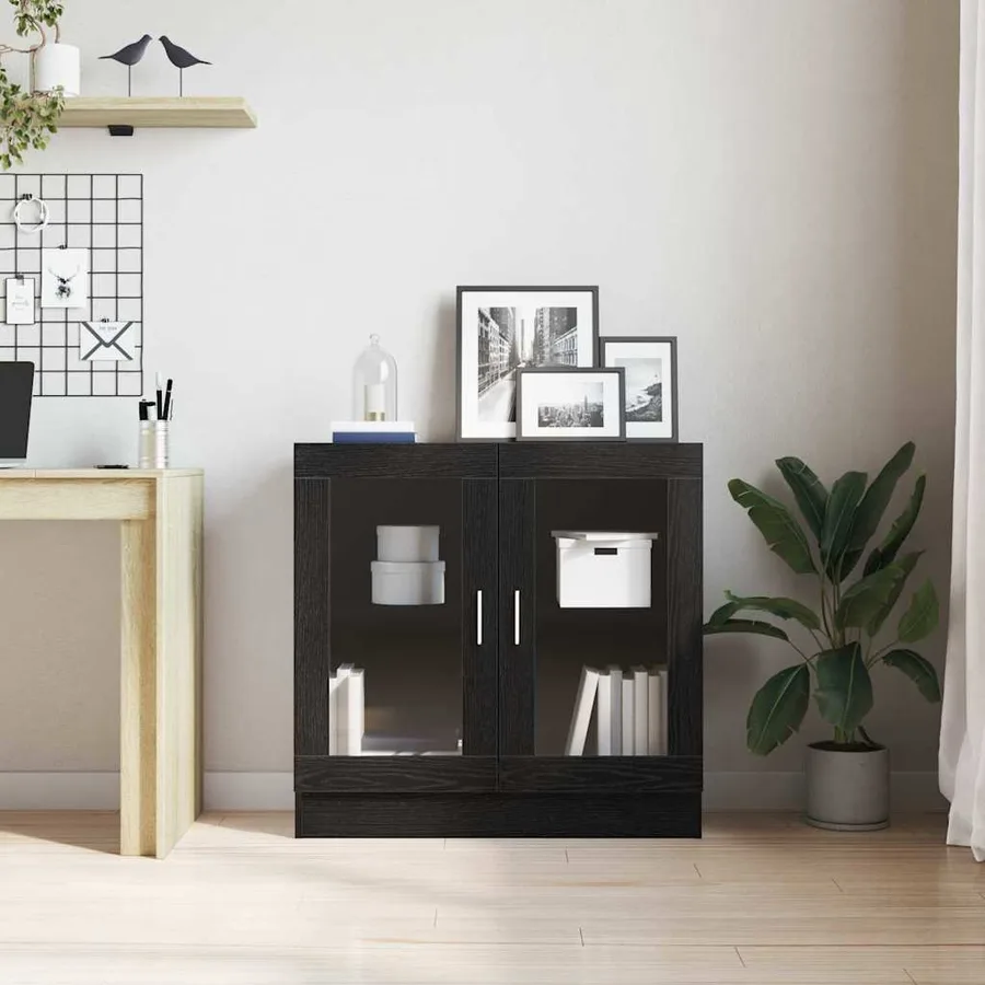Bibliothèque Chêne noir 82,5 x 30,5 x 80 cm Bois d'ingénierie - 4