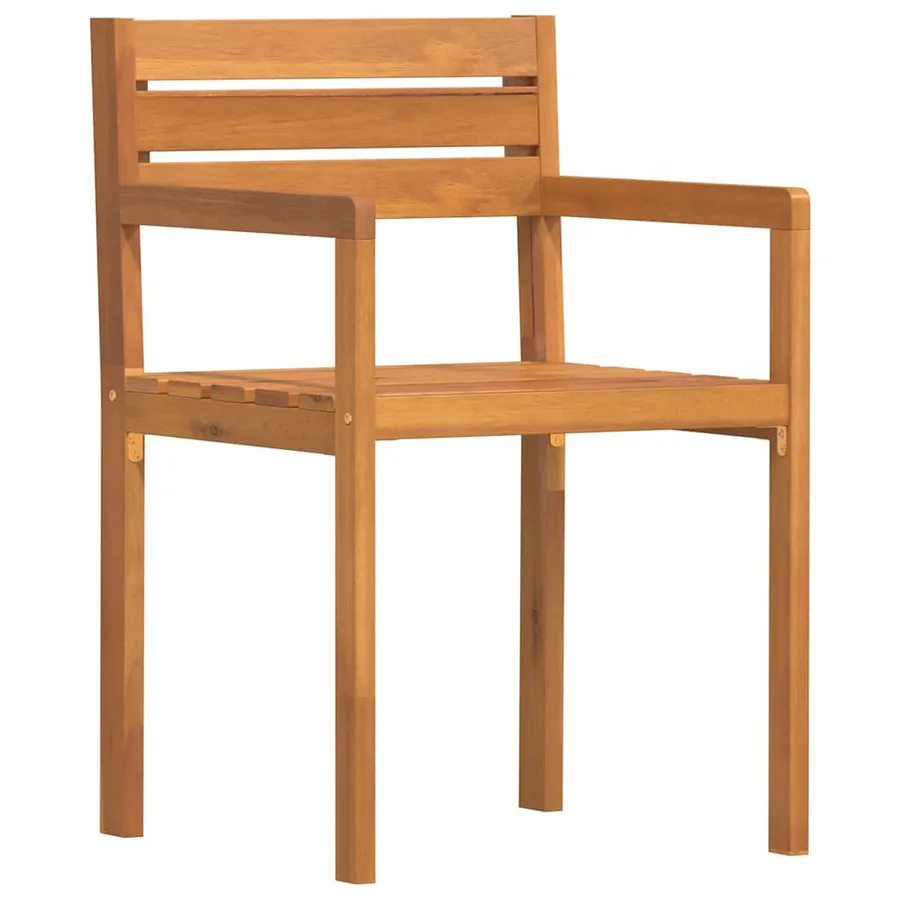 Ensemble de salle à manger de jardin 3 pcs en bois massif d'acacia - 6