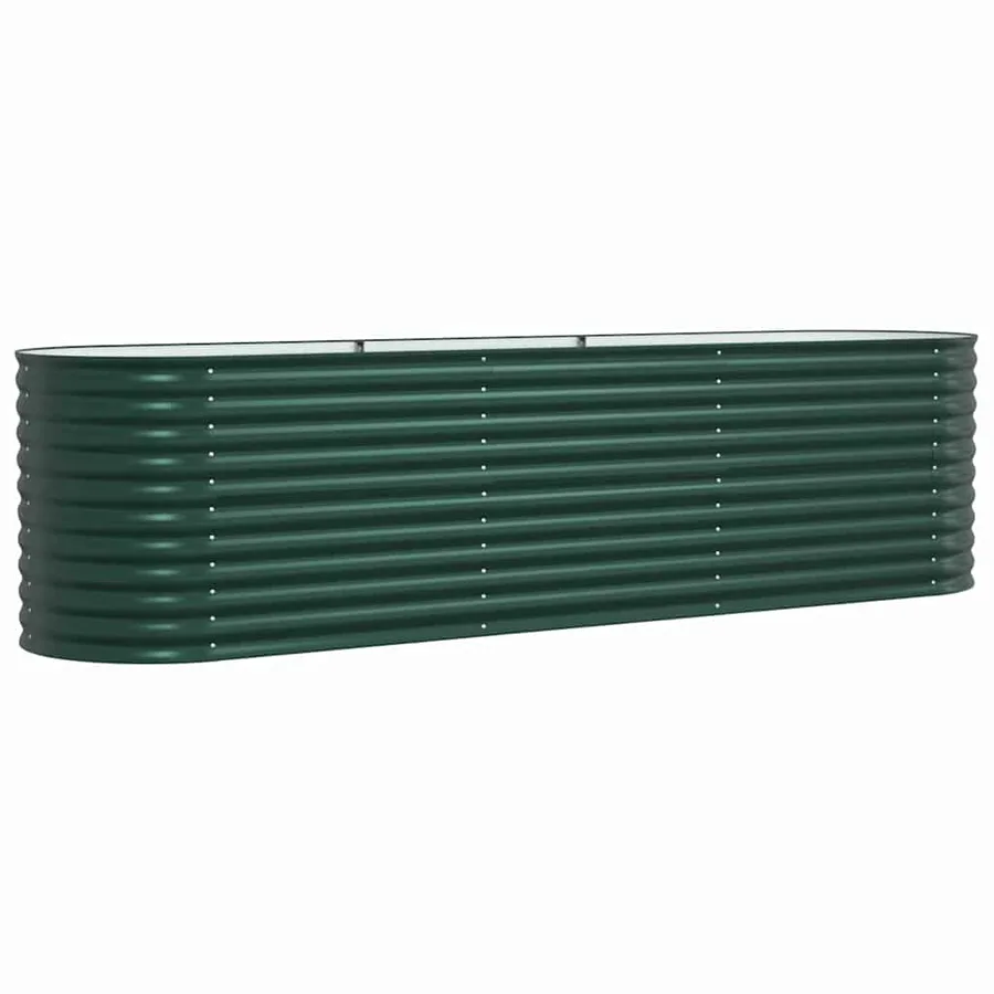 Lit surélevé Vert 320 x 80 x 81 cm Acier - 5