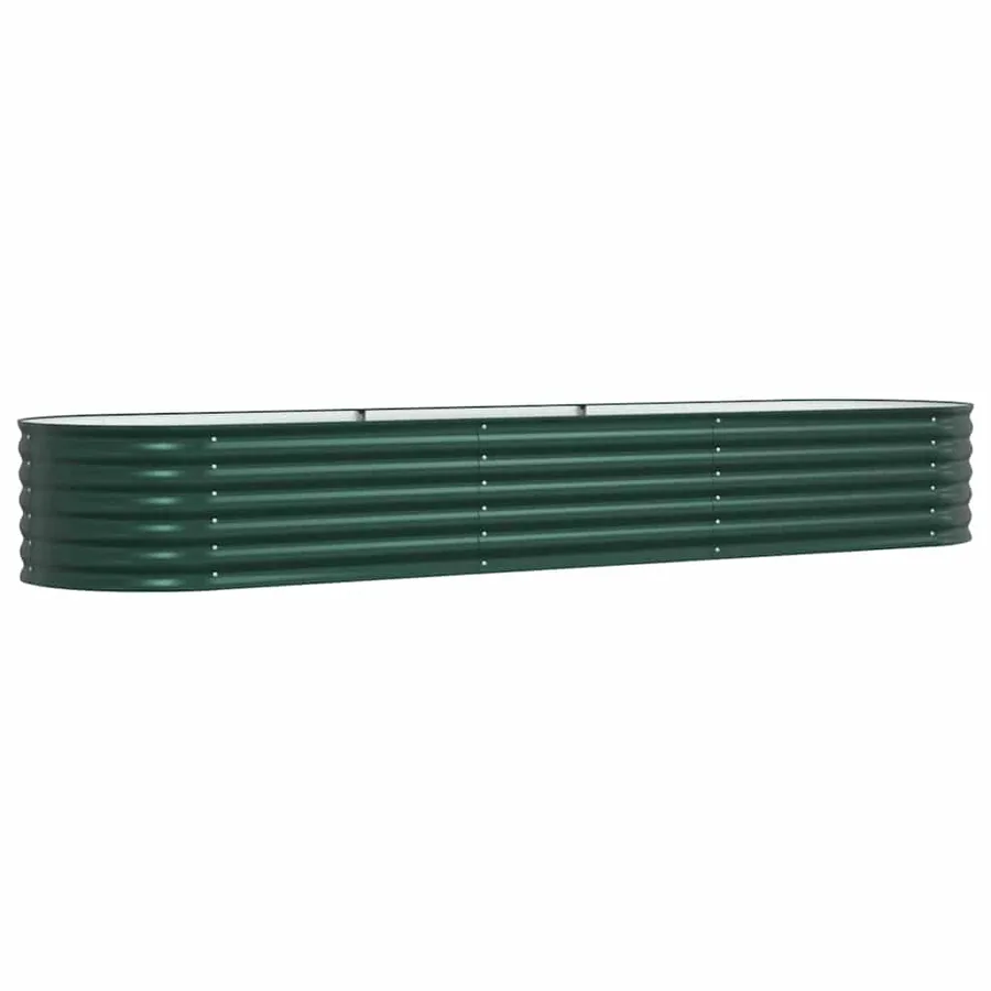 Lit surélevé Vert 320 x 80 x 44 cm Acier - 5
