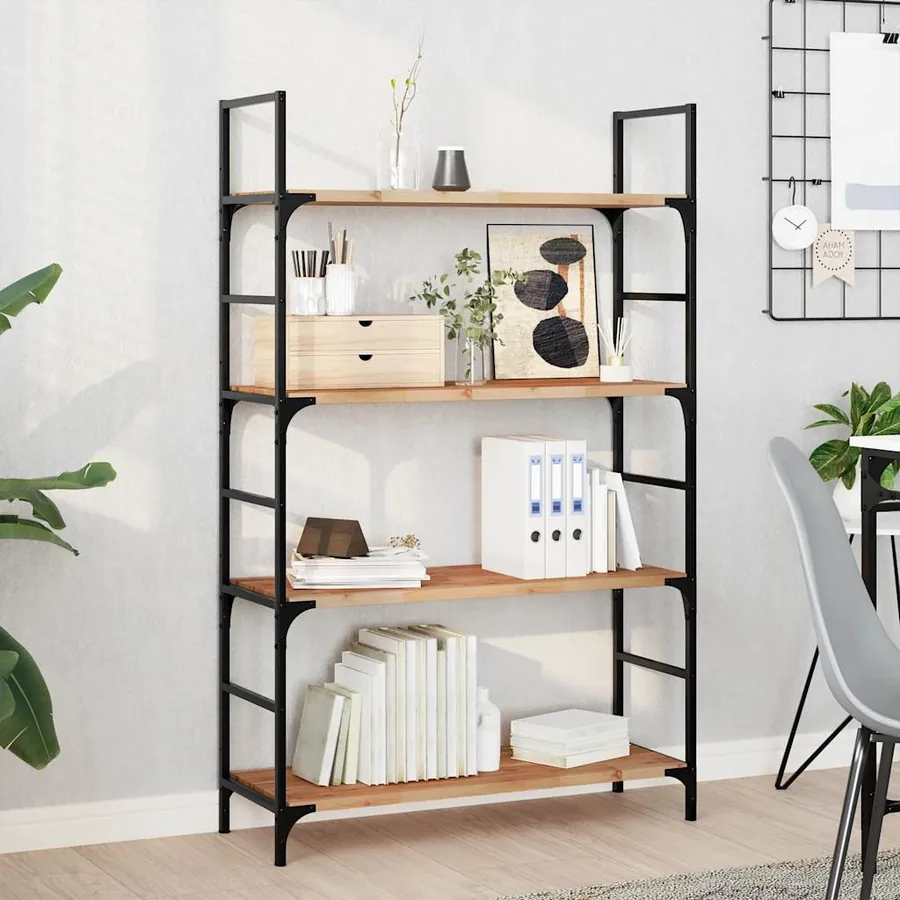 Étagères flottantes 4 pcs 80x30x2 cm acacia massif à l'huile
