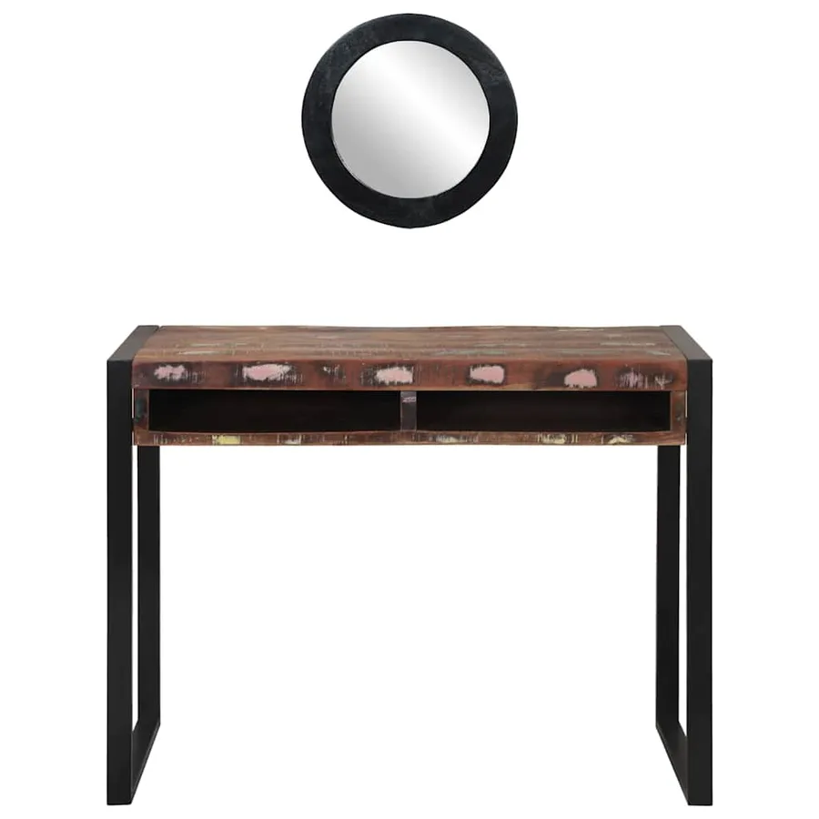 Table de Toilette Multicolore Bois massif de récupération - 6