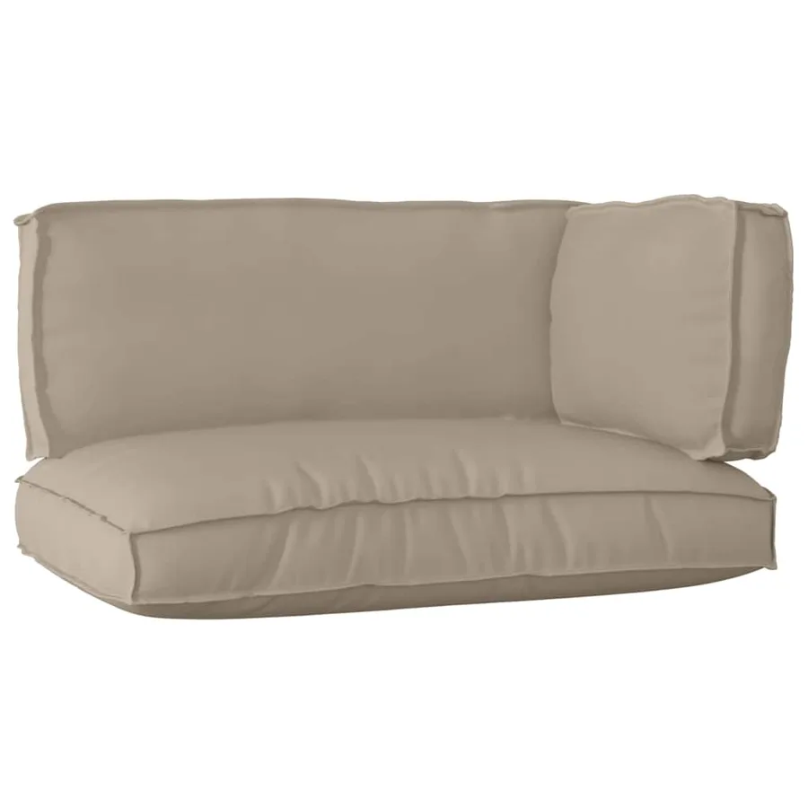 Set de coussins de palette 3 pcs Taupe Tissu Oxford - 2