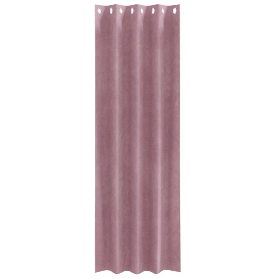 Rideaux occultants 2 pcs Rose foncé 140 x 225 cm Velours - 4