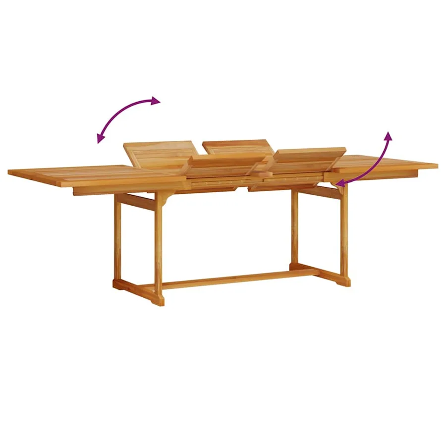 Ensemble de salle à manger pour jardin 9 pcs Marron - 8