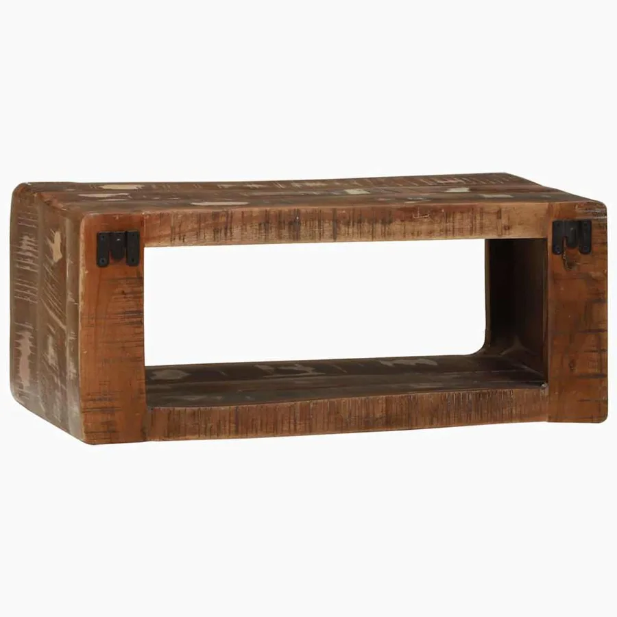 Meuble TV 60 x 30 x 25 cm Bois massif de récupération - 5