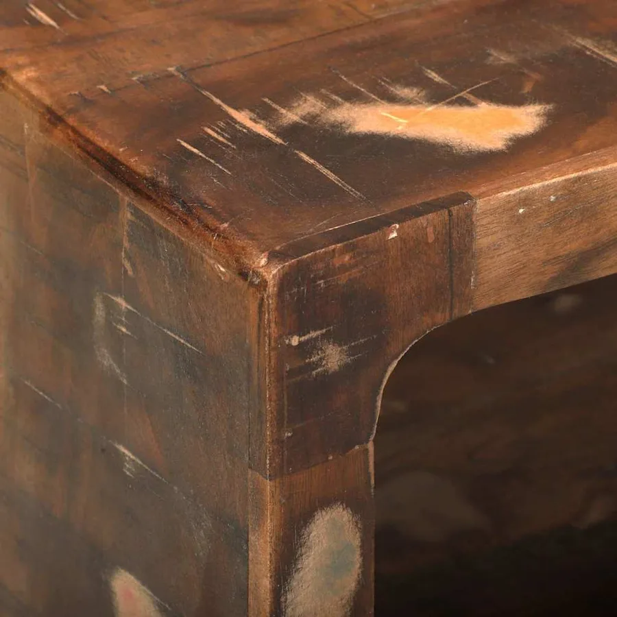 Meuble TV 60 x 30 x 25 cm Bois massif de récupération - 8