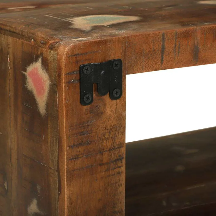 Meuble TV 60 x 30 x 25 cm Bois massif de récupération - 9